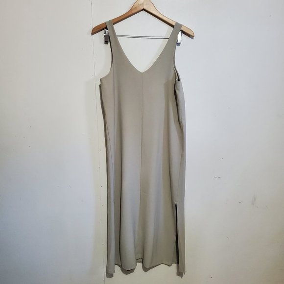 LULULEMON / 6 / Women's V-Neck Reversible Side Split Casual Midi Length Dress - Picture 6 of 11